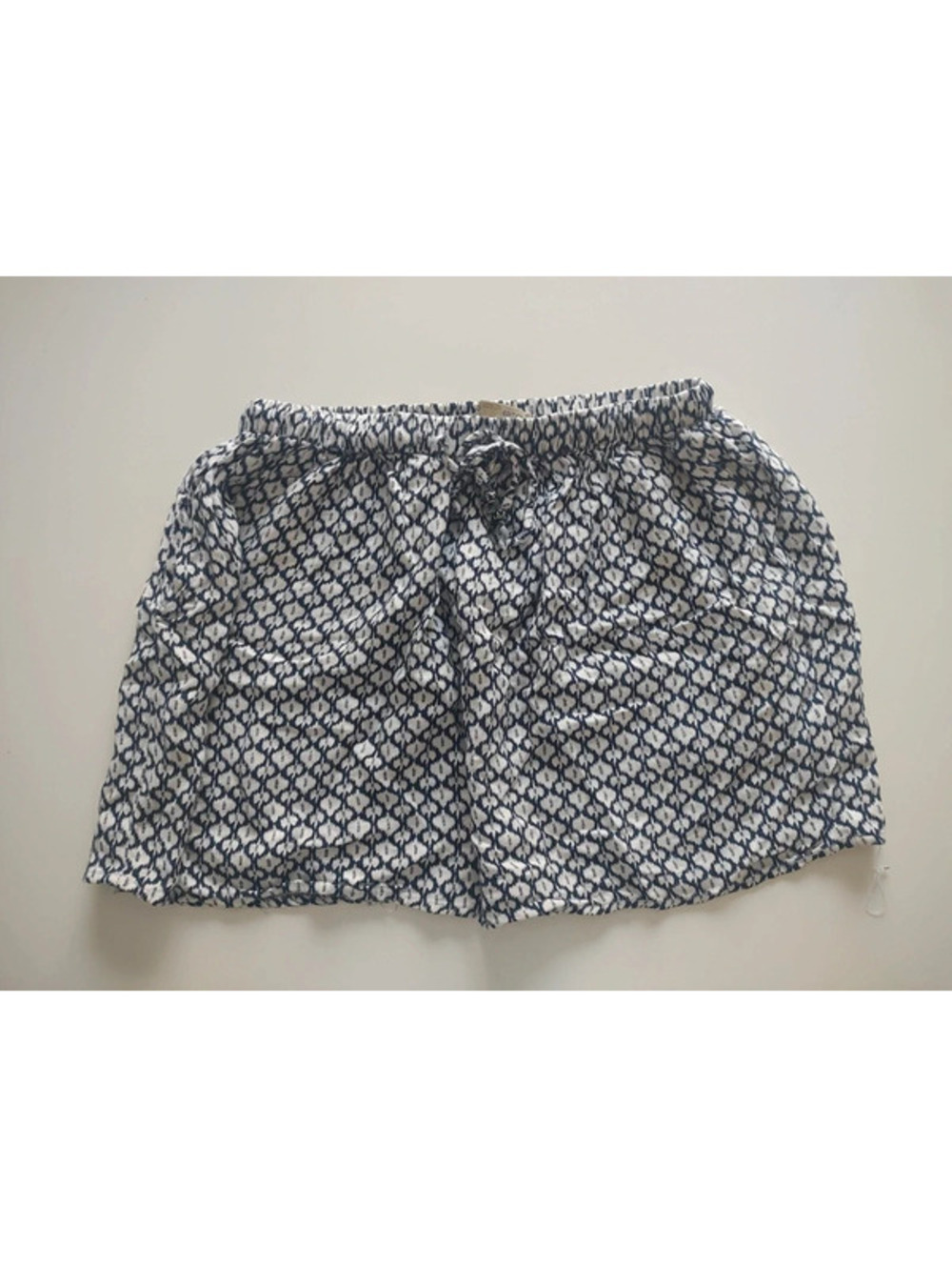 Cute Blue & White Mini Skirt With Pockets Size S